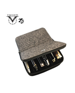 Visconti Dream Touch Pen Case for 6 Pens (Grey)