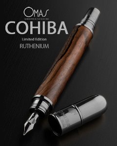 Omas Cohiba Ruthenium Gold Fountain Pen Limited Edition