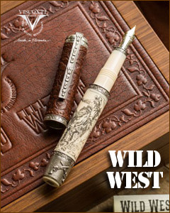 Visconti Wild West Silver Fountain Pen Limited Edition