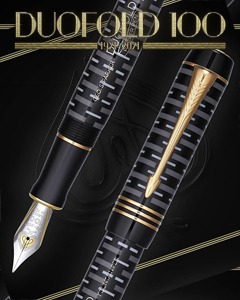 Parker Duofold 100th Black GT Centennial Fountain Pen Special Edition