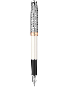 Parker Sonnet Pearl and Metal ST Fountain Pen