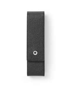 Graf Von Faber Castell Standard Pen case for 2pens (Black Grained)(118842)