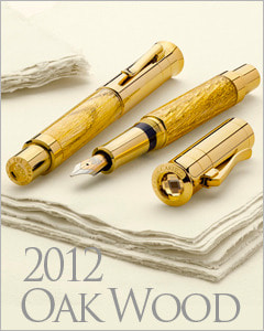 Graf Von Faber Castell Pen of the Year 2012 Oak Wood Fountain Pen Limited Edition
