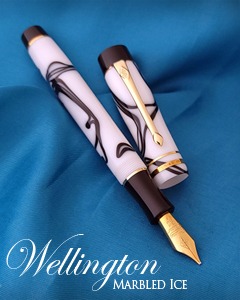 Conway Stewart Wellington Marble Ice Fountain Pen Limited Edition