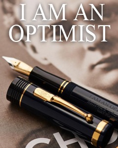 Conway Stewart Churchill Series &quot;I am an optimist&quot;  Fountain Pen Limited Edition