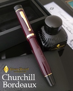 Conway Stewart Churchill Series Bordeaux Fountain Pen