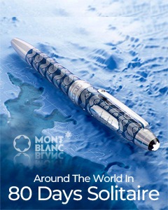 Montblanc Meisterstück Solitaire Legrand fountain pen around the world in 80 days (126352)