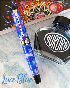 Aurora Caleidoscopio Luce Blue Fountain Pen Limited Edition (996-CKB)