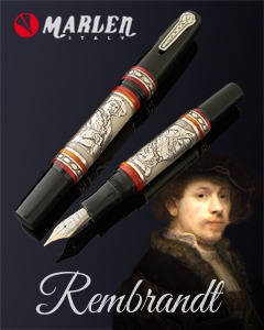 Marlen Rembrant 400th Anniversary LE Fountain Pen (Silver)