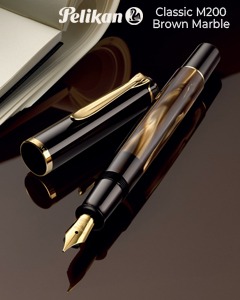 Pelikan Classic M200 Brown Marble Fountain Pen Special Edition