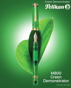 Pelikan Souveran M800 Green Demonstrator Fountain Pen Special Edition