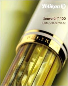 Pelikan Soveran M400 White Tortoise Fountain Pen