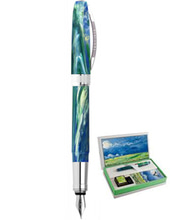 Visconti Van Gogh Impressionist Fountain Pen Wheatfield under Thunderclouds Gift Set