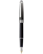 Montblanc Meisterstuck Solitaire Doue Black &amp; White  Classic Fountain Pen(113337)