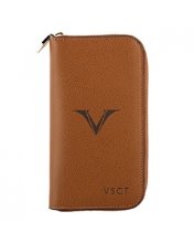 Visconti Pen Case 3P &amp; Card Holder Leather Cognac(KL07-04)