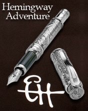 Montegrapha Hemingway The Adventure Sterling Silver Fountain Pen Limited Edition (ISICH_SA) The Adventure