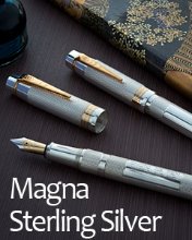 Onoto Magna Classic Sterling Silver Fountain Pen Limited Edition