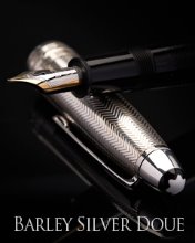 Montblanc Meisterstuck Solitaire Silver Barley Doue Legrand Fountain Pen(104537)