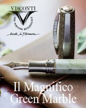 Visconti Il Magnifico Green Marble Fountain Pen Limited Edition