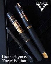 Visconti Homo Sapiens Bronze Travel Edition Fountain Pen Set