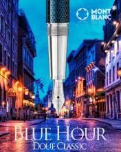 Montblanc Meisterstuck Solitaire Doue Blue Hour Classic Fountain Pen