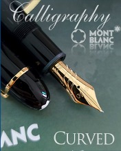 Montblanc Meisterstuck 149 Calligraphy Curved Nib Fountain Pen Special Edition