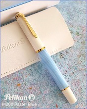 Pelikan Classic M200 Pastel Blue Fountain Pen Special Edition